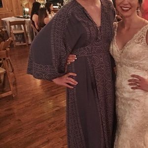 Free People Blue Kimono-Style Dress